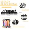 Goutoports Medal Holder Display Hanger Rack Frame for Sport Race Runner-Running Medal Hanger Display-Sturdy Black Steel Metal Over 60 Medals Easy to Install-HOL40P view 2
