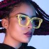 ICARA 3 Pack Fashion Simple Square Reading Glasses Blue Light Blocking Anti Eyestrain Computer Readers (red+green+blue, 1.75) view 3