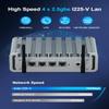 HYSTOU Mini PC J4125, OPNsense, VPN, Router Computer, 4*2.5GbE I225-V LAN, VPN, Firewall Router, Network Server Micro Firewall Appliance, Compatible with Pfsense/OPNsense AES-NI (16GB DDR4/128GB SSD) view 2