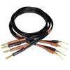 CNCESS CESS-277-3f Super Soft Silicone 12 Gauge Wires, 4mm Banana Plug to Flex Braided Pin Banana Speaker Cable, 680-Strand Tinned Copper, Durable Audio Cable for Amplifier and Speaker (3 FEET) view 2