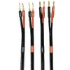 CNCESS CESS-277-3f Super Soft Silicone 12 Gauge Wires, 4mm Banana Plug to Flex Braided Pin Banana Speaker Cable, 680-Strand Tinned Copper, Durable Audio Cable for Amplifier and Speaker (3 FEET) view 3