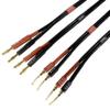 CNCESS CESS-277-3f Super Soft Silicone 12 Gauge Wires, 4mm Banana Plug to Flex Braided Pin Banana Speaker Cable, 680-Strand Tinned Copper, Durable Audio Cable for Amplifier and Speaker (3 FEET) view 4