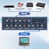 RCA Switch 4 in 1 Out Composite Video L/R Audio Selector Box 4X1, BolAAzuL 4-Way RCA Switcher - 4 Port AV Selector Switch - Plug & Play for Wii PS2 Xbox DVD STB HDTV view 2