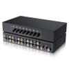BolAAzuL RCA Switch 8 in 1 Out Composite Video L/R Audio Selector Box 8X1, 8-Way RCA Switcher - 8 Port AV Selector Switch - Plug & Play for Wii PS2 Xbox DVD STB HDTV view 1
