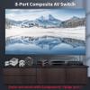 BolAAzuL RCA Switch 8 in 1 Out Composite Video L/R Audio Selector Box 8X1, 8-Way RCA Switcher - 8 Port AV Selector Switch - Plug & Play for Wii PS2 Xbox DVD STB HDTV view 4