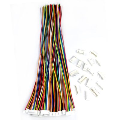 BOJOUL for 16 Sets JST 1.25mm 8 Pin Male Connector and 28AWG Female Connector Plug with Wire Cable 20cm Used in PCB Toys Household Appliances etc