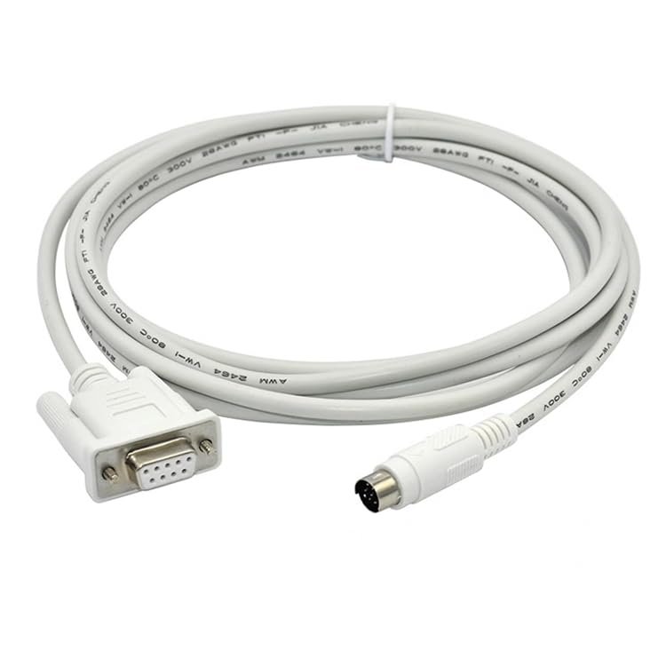for TP/TH/TG/MD204-XC PLC Communication Cable MD204L OP320-A Text Display and XC Series Connection Cable White Length: 2 Meters