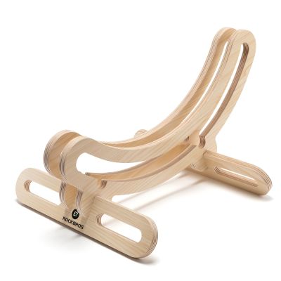 ROCKBROS Indoor Bike Stand Floor Bicycle Storage Rack Wooden Display Stand for 700C Road Bikes (23C-30C) Bike Stop and Wheel Holder