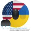 American & Ukraine Flag Charming Round Mouse Pad Cute Design Non-Slip Waterproof 7.9 x 7.9 x 0.12 in view 4