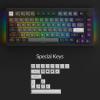 Akko 5075B Plus Mechanical Keyboard 75% Percent RGB Hot-swappable Creamy Keyboard with Knob, Black & Silver Theme with PBT Double Shot ASA Profile Keycaps V3 Creamy Yellow Pro Switch view 2