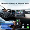 2026 Single Din Car Stereo with Apple CarPlay & Android Auto - 7 Inch Motorized Flip Out Touchscreen Bluetooth 5.1 Car Radio | Backup Camera/Mirror Link/USB/AUX/AM/FM/Subwoofer/DSP view 3