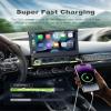2026 Single Din Car Stereo with Apple CarPlay & Android Auto - 7 Inch Motorized Flip Out Touchscreen Bluetooth 5.1 Car Radio | Backup Camera/Mirror Link/USB/AUX/AM/FM/Subwoofer/DSP view 4