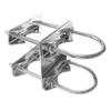 FANRTE U-Bracket for Starlink Dish Pipe Adapter Mount Side Installation,Universal U-Bolt Clamp Roof Mounting Bracket Mast to Pole to Pipe Mounting Kits for Antennas,Weather Station,Cameras,WiFi,Yagi view 2