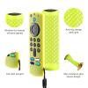 3 Pack Silicone Remote Cover, Anti Slip Silicone Protective Case Glow in The Dark with Lanyard(Glow Yellow & Sky Blue & Rose Red) view 4