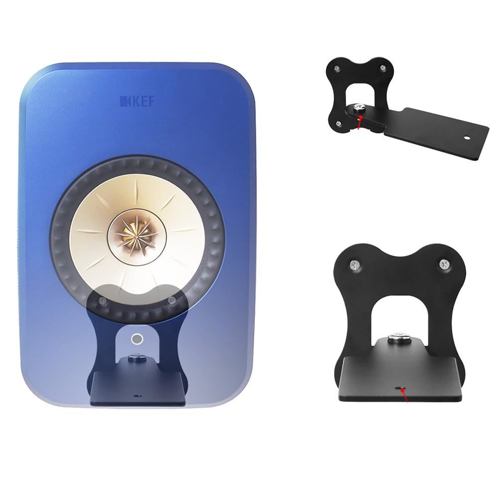 Coyktonty Aluminium Wall Bracket/Wall Mount Bracket for KEF LX II Speakers,Duty Speaker Mount for KEF LX II Mounting Brackets