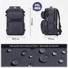 Maelstrom Travel Backpack for Men Women, 35L Carry on Backpack for Traveling on Airplane,with Belt Bag&Shoe Compartment,Waterproof Laptop Backpack fit 17Laptop-Mystery Grey view 3