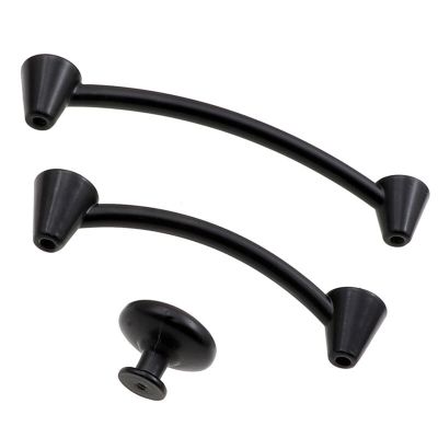 FidemM Black Cabinet Handles Solid Drawer Knobs Kitchen Cupboard Door Pulls Furniture Handle Cabinet Hardware 1Pcs