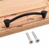 FidemM Black Cabinet Handles Solid Drawer Knobs Kitchen Cupboard Door Pulls Furniture Handle Cabinet Hardware 1Pcs view 2