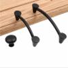FidemM Black Cabinet Handles Solid Drawer Knobs Kitchen Cupboard Door Pulls Furniture Handle Cabinet Hardware 1Pcs view 3