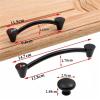 FidemM Black Cabinet Handles Solid Drawer Knobs Kitchen Cupboard Door Pulls Furniture Handle Cabinet Hardware 1Pcs view 4