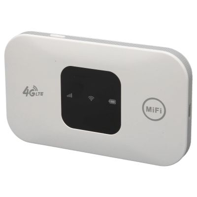 4G Router, MF800 EU Car Mobile Hotspot Portable 4G LTE Modem Router with SIM Card Slot Support 10 Devices, LTE Router with LED Screen Display and 2100mAh Battery