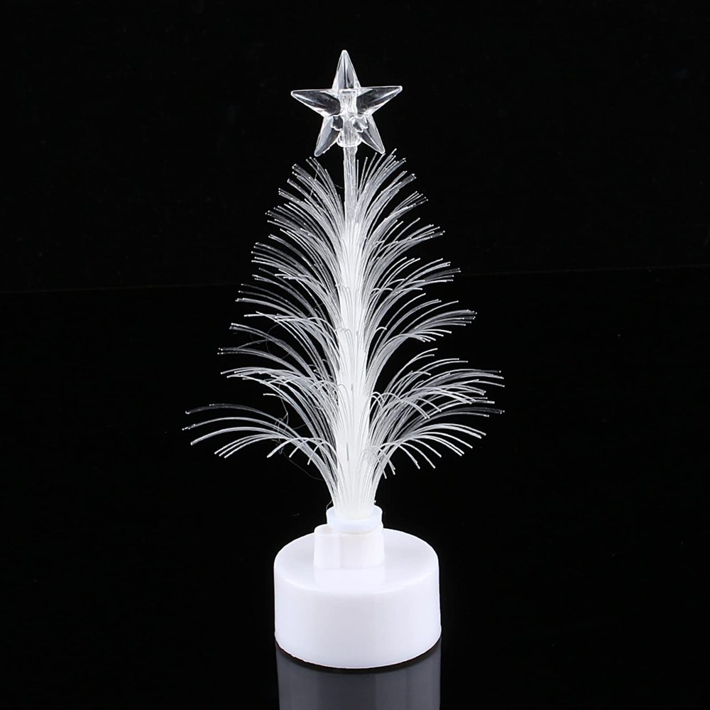 Fairy Light Tree,Christmas Tree Lamp,Mini Colorful LED Fiber Optic Nightlight Christmas Tree Lamp Light Xmas Gift