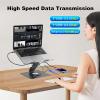 Laptop Docking Station for MacBook Pro/Air/Dell/HP/Surface HC 11-in-1 USB C Hub 360Rotatable Laptop Stand with USB Hub 4K HDMI USB 3.0 PD100W 3.5mm Audio Jack RJ 45 TF/SD Reader Universal Laptop Dock view 4