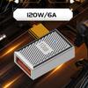 chenyang USB C Connector USB 3.0 to USB C OTG Data 10Gbps PD 120W Power Adapter Alloy Shell 90 Degree Right Angled view 3