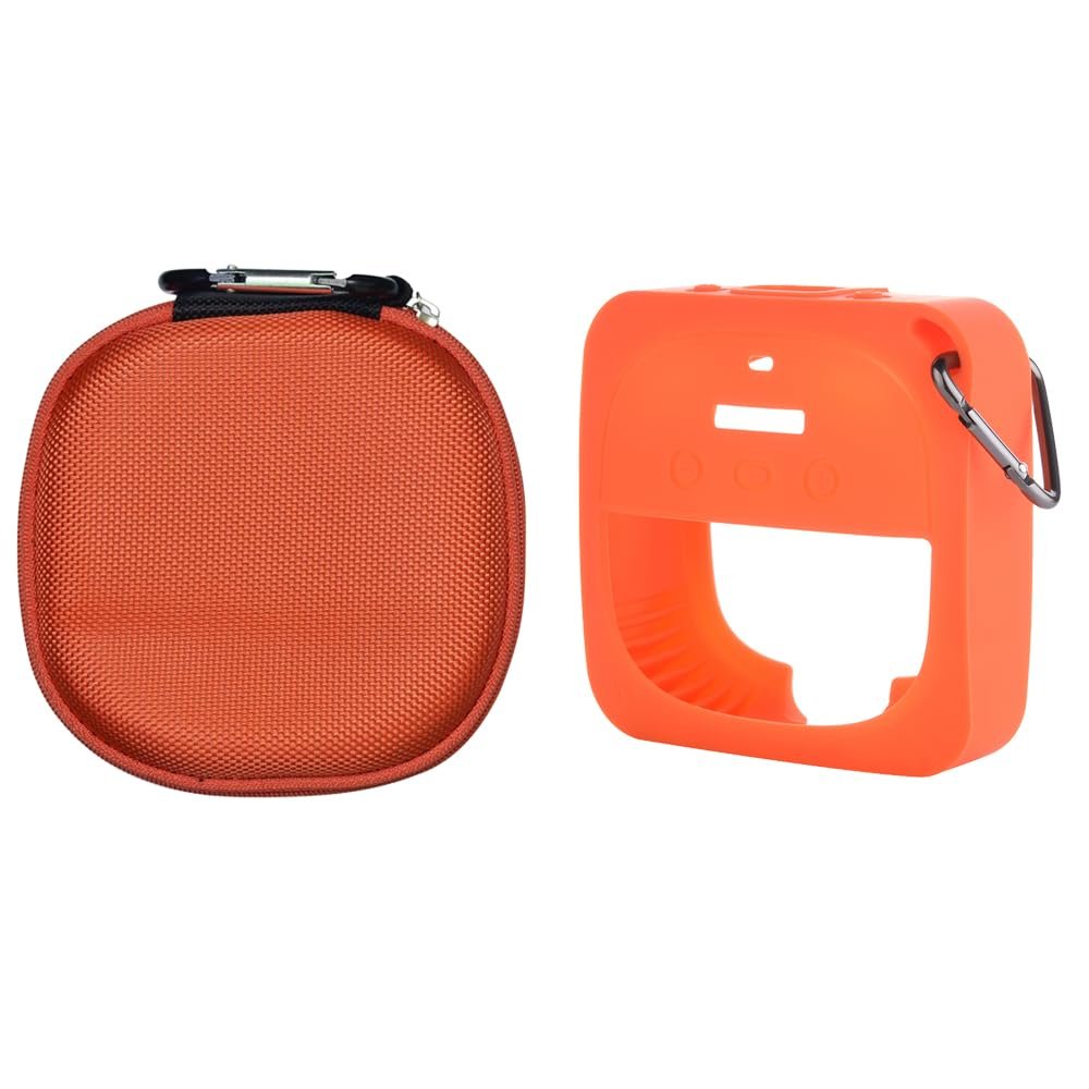 Hard Case for Bose Speaker,Silicone Cover Sleeve and Carrying Case for Bose SoundLink Micro Portable Speaker(Orange)