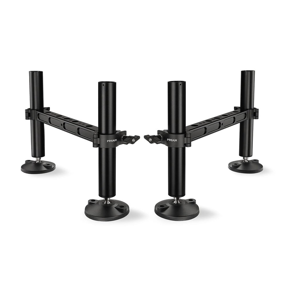 PROAIM Scaffold Crossbar Mount with Flat Foot for Flyking Pro Video Camera Slider. Height Range 5-10. Payload up to 100kg/220lb (SCF-FKP-FF).