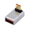 chenyang USB C Connector USB 3.0 to USB C OTG Data 10Gbps PD 120W Power Adapter Alloy Shell 90 Degree UP Angled view 1
