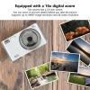 16X Digital Zoom Camera 2.8in Screen 4K 44MP Shock Proof Plastic Housing Camera High Resolution Built in Fill Light 1200mAh for Photography (Silver) view 2