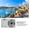 16X Digital Zoom Camera 2.8in Screen 4K 44MP Shock Proof Plastic Housing Camera High Resolution Built in Fill Light 1200mAh for Photography (Silver) view 3