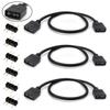 Jstincal (3-Pack) ARGB Extension Cable, 5V 3-Pin Addressable RGB Cable, 1-to-1 Female to Female for Extending Computer PC Fans/LED Lights, 30cm / 11.8in view 1