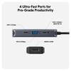 HyperDrive Next 4 Port USB C Hub for Mac, PC, Chromebook with 4K60Hz HDMI, 2 USB-A, USB C Hub 10Gbps, USB-C 10Gbps 100W Power Delivery Ports view 2