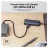 HyperDrive Next 4 Port USB C Hub for Mac, PC, Chromebook with 4K60Hz HDMI, 2 USB-A, USB C Hub 10Gbps, USB-C 10Gbps 100W Power Delivery Ports view 4