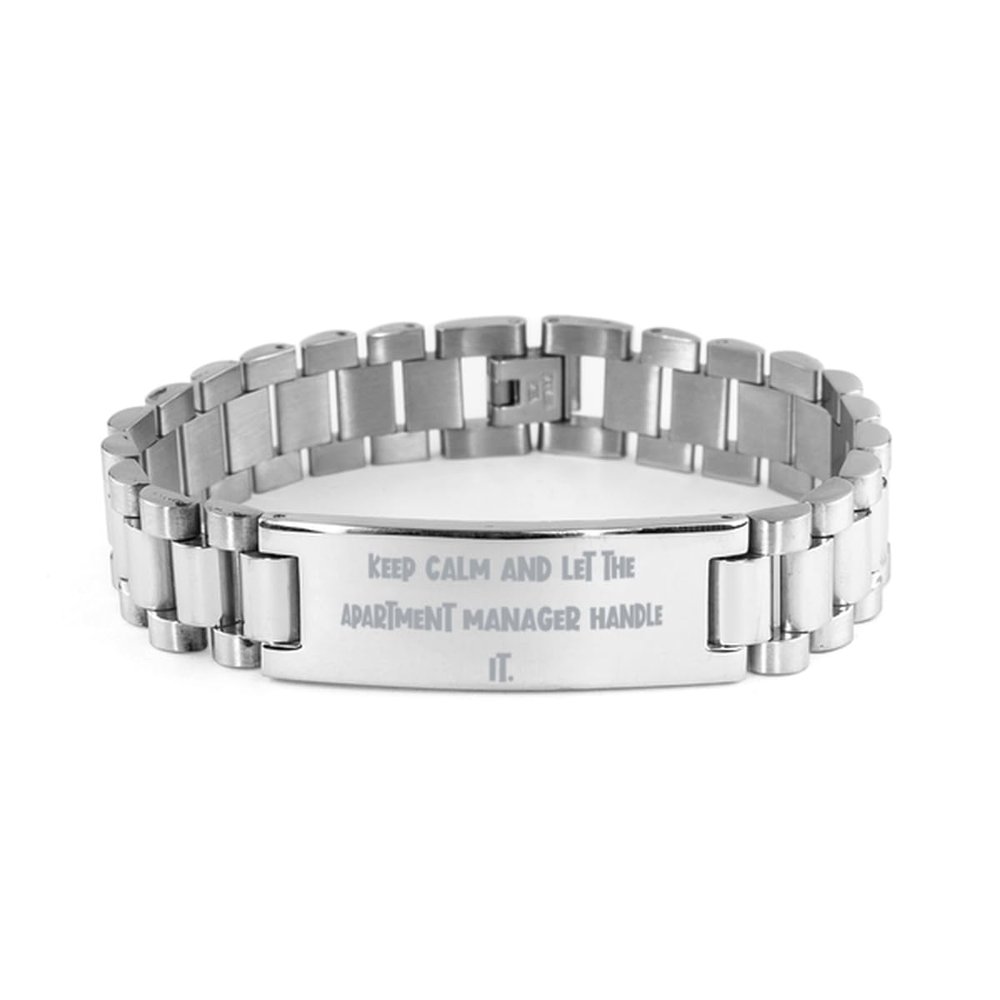 Beautiful Apartment manager Gifts, Keep Calm and Let the, Birthday Ladder Bracelet For Apartment manager from Colleagues, Funny apartment manager gift ideas, Apartment manager ladder safety tips,