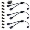 3-Pack 5V 3Pin ARGB 1 to 2 Female to Female ARGB Cables, 1-to-2 Addressable RGB Spliter Extension Cable with Male Pins, Used For Computer Chassis, CPU Heat Sink, And 5V ARGB Fans (11.8 Inches) view 2