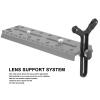 Y Bracket With Double Wheels for S SC Lens Support System, Long Lens Support, Y Shaped With 1/4in Screw, Adjustable view 2