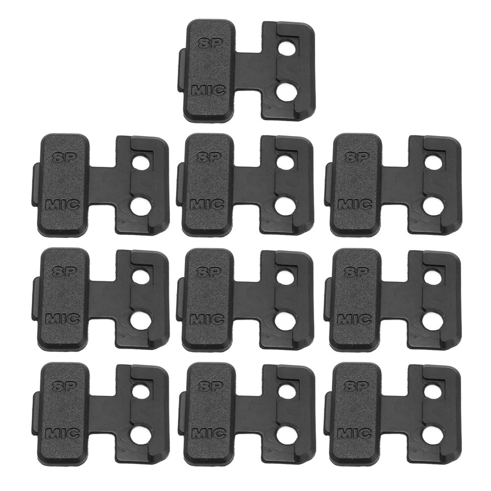 10pcs Earphone Jack Dust Cover, Replacement Headphone Port Cover for 5R 5RE Walkie Talkie with Size, DIY and Repair Parts for 5R