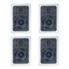 Polk Audio RC55i 2 Way in Wall Speakers - 4 Pack (White) view 3
