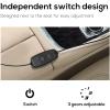 Car Fan for Car Cooling Seat, Bladeless 3 Speeds USB Powered Cooling Air Fan, USB Powered Car Seat Fan with Adjustable Strap (Brown) view 2