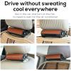 Car Fan for Car Cooling Seat, Bladeless 3 Speeds USB Powered Cooling Air Fan, USB Powered Car Seat Fan with Adjustable Strap (Brown) view 4