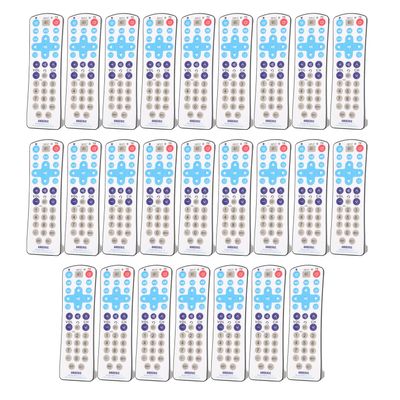 [25 Pack] Anderic EzWipe Smart TV 1-Device Universal Remote Control with Easy Wipe Membrane Surface with Home Key and Directional Pad - Works All TV Brands - Hospitality - RR1003