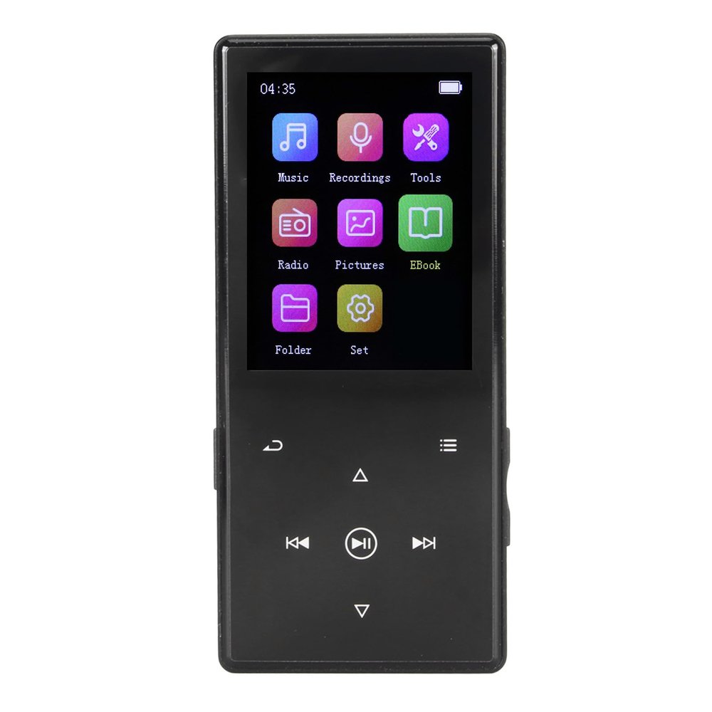MP3 Player with Bluetooth 5.0, Noise Canceling HiFi Lossless Sound MP3 MP4 Player, HiFi Music Speaker, E Book Reader, Video Play, FM Radio (32GB)