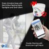 GW Security 4K 8MP 2-Way Audio Full-Time Color Night Vision Outdoor/Indoor PoE IP Turret Security Camera with Blue/Red Alarm Light (GW8595DFIP) view 3