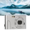 48MP Digital Camera 16X Zoom, 1080P, 2.4 Inch Display, Compact Camera for Travel, Graduation, Wedding Ceremonies (Silver) view 4