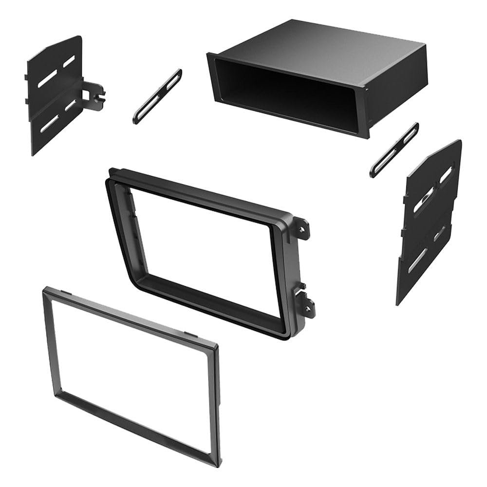 225FWY Car Radio Stereo Dash Installation Kit with Pocket compatible with Volkswagen CC EOS GTI/GOLF JETTA PASSAT RABBIT TIGUAN (Dash Kit) Select 2005 2006 2007 2008 2009 2010