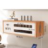 Cable Management Box Router Placement Rack Storage Box Wall Free Punching TV Set-top Box Shelf Shelf Hanging Wall WiFi Bracket Wire Storage Box (Color : Brass) view 2