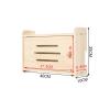 CLoxks Cable Management Box Punch-Free wall-Mounted Wireless Router Storage Box Living Room Bedroom Set-top Box WiFi Shelf Solid Wood wall Hanging Wire Storage Box (Size : 1) view 2